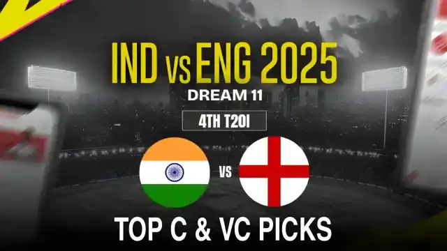Ind vs Eng, 4th T20I 2025: Dream11 Top Captain and Vice-Captain